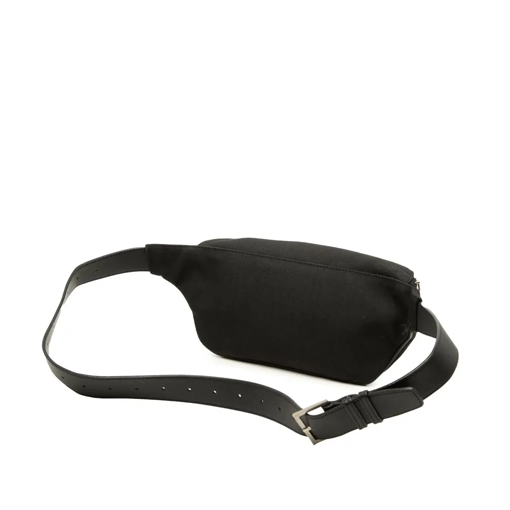 Saint Laurent Canvas Monogram Belt Bag Black Canvas Very good - Back View