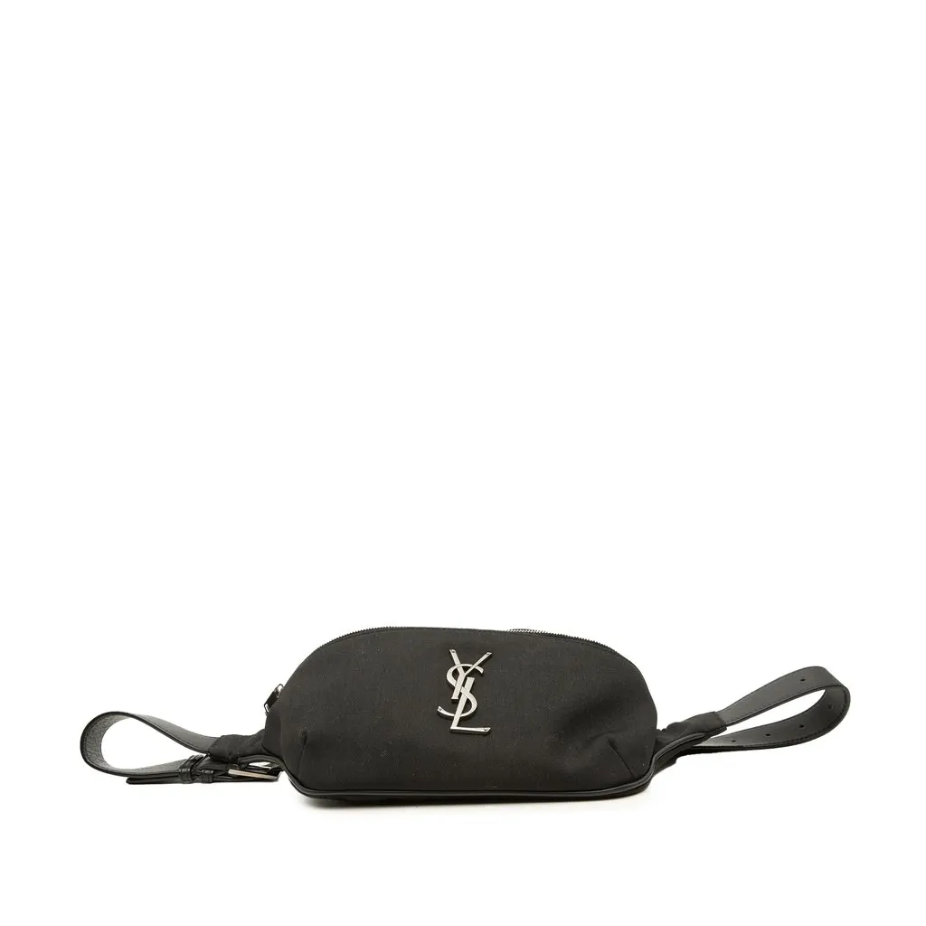Saint Laurent Canvas Monogram Belt Bag Black Canvas Very good - Inside View