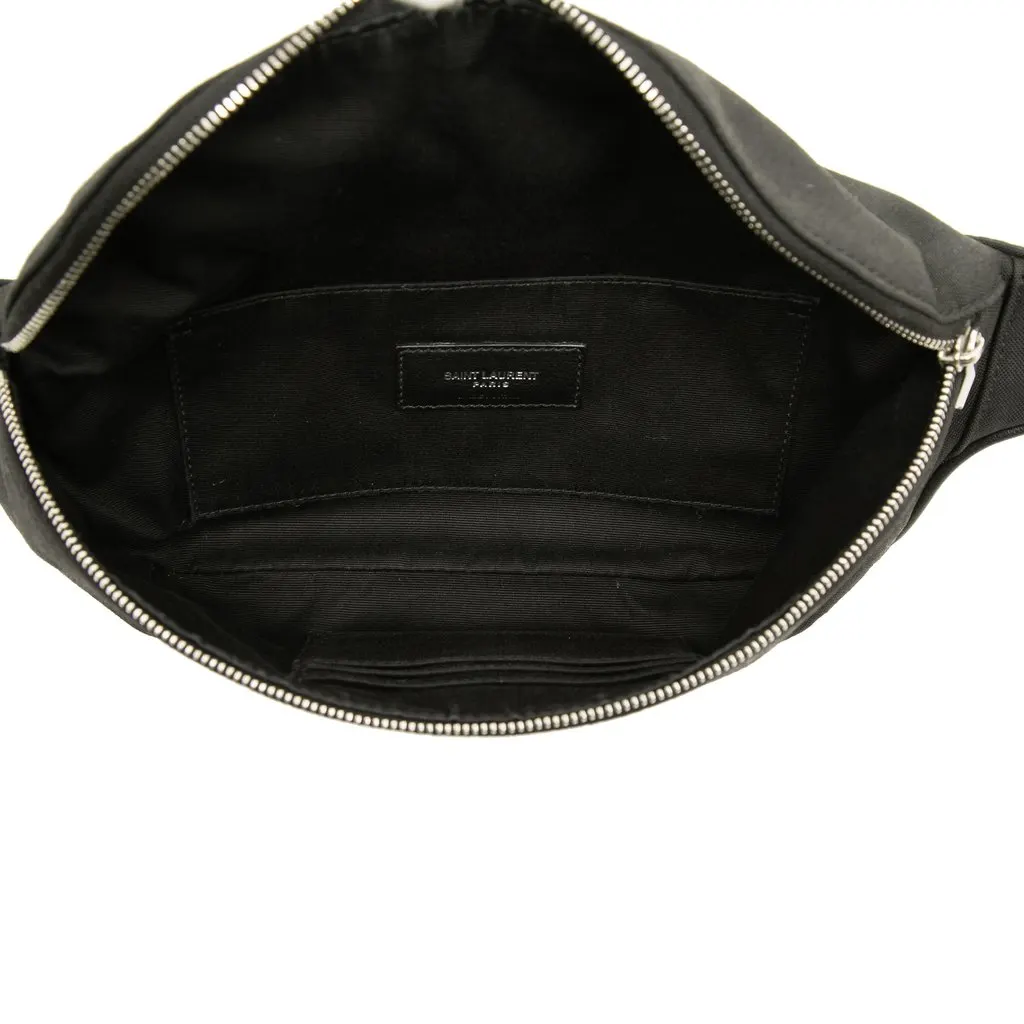 Saint Laurent Canvas Monogram Belt Bag Black Canvas Very good - Model View