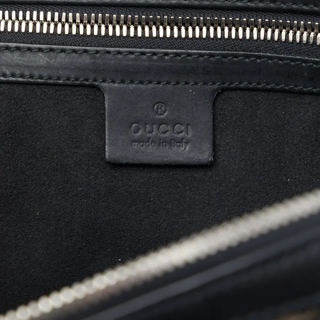 Gucci GG Supreme Caleido Web Briefcase Beige Canvas Very good - Box View