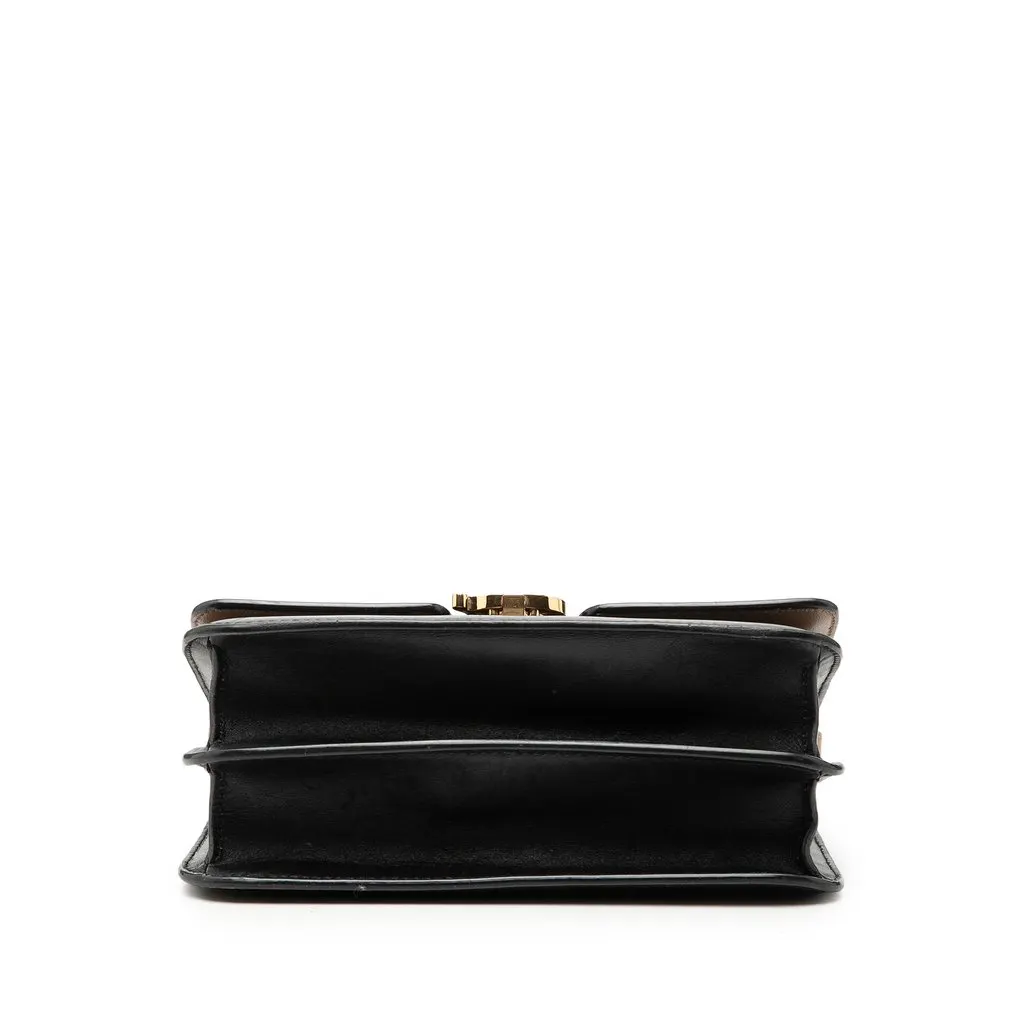 Burberry Small Bicolor Smooth Calfskin TB Crossbody Brown Leather Very good - Inside View