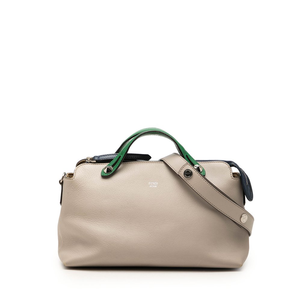Fendi Medium Tricolor Leather By The Way Satchel Beige Mediu