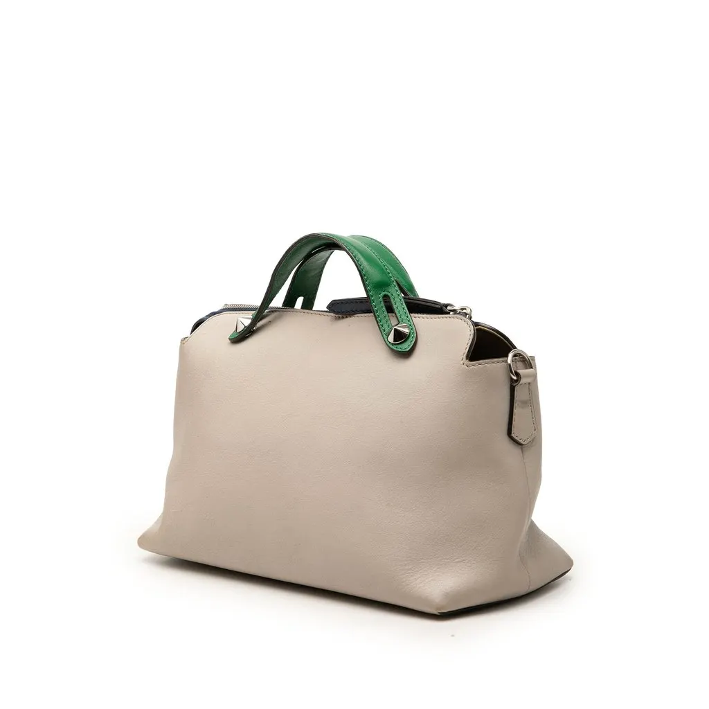 Fendi Medium Tricolor Leather By The Way Satchel Beige Leather Very good - Back View