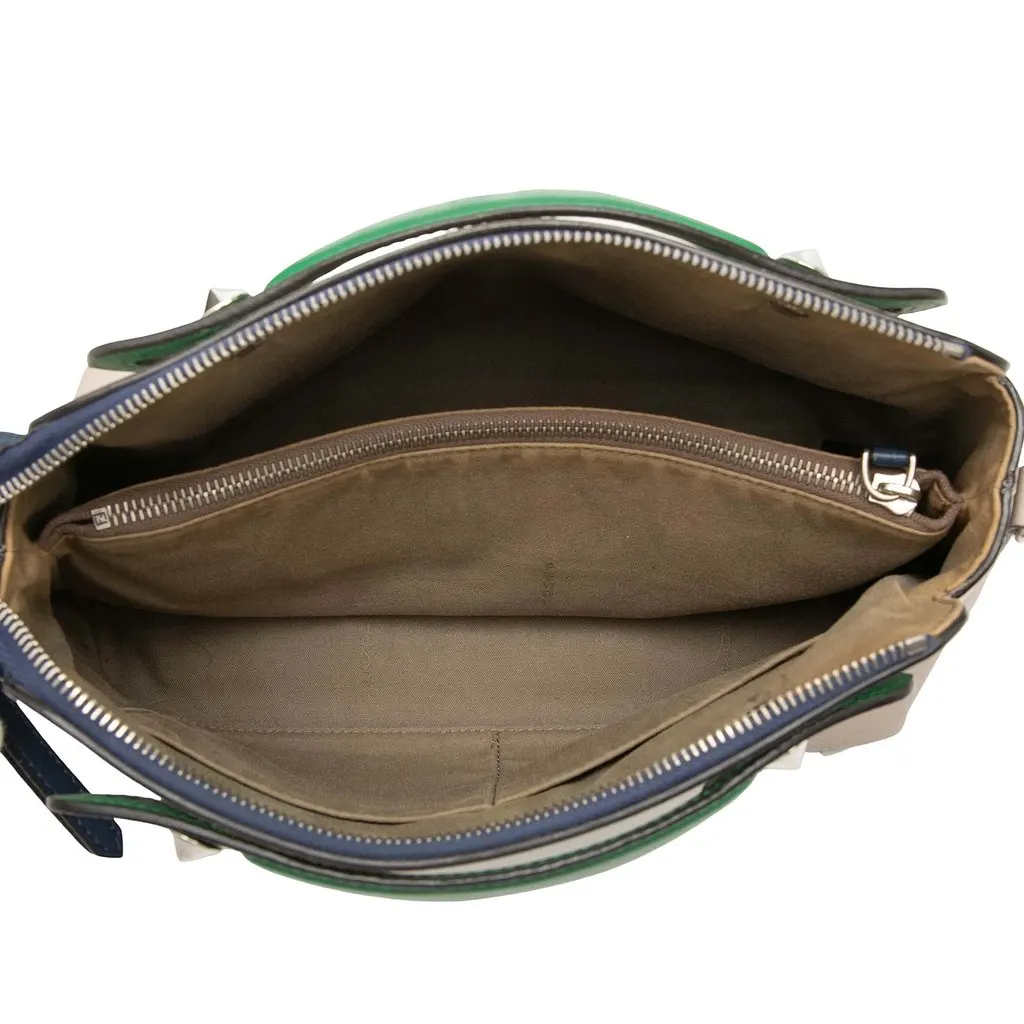Fendi Medium Tricolor Leather By The Way Satchel Beige Leather Very good - Model View