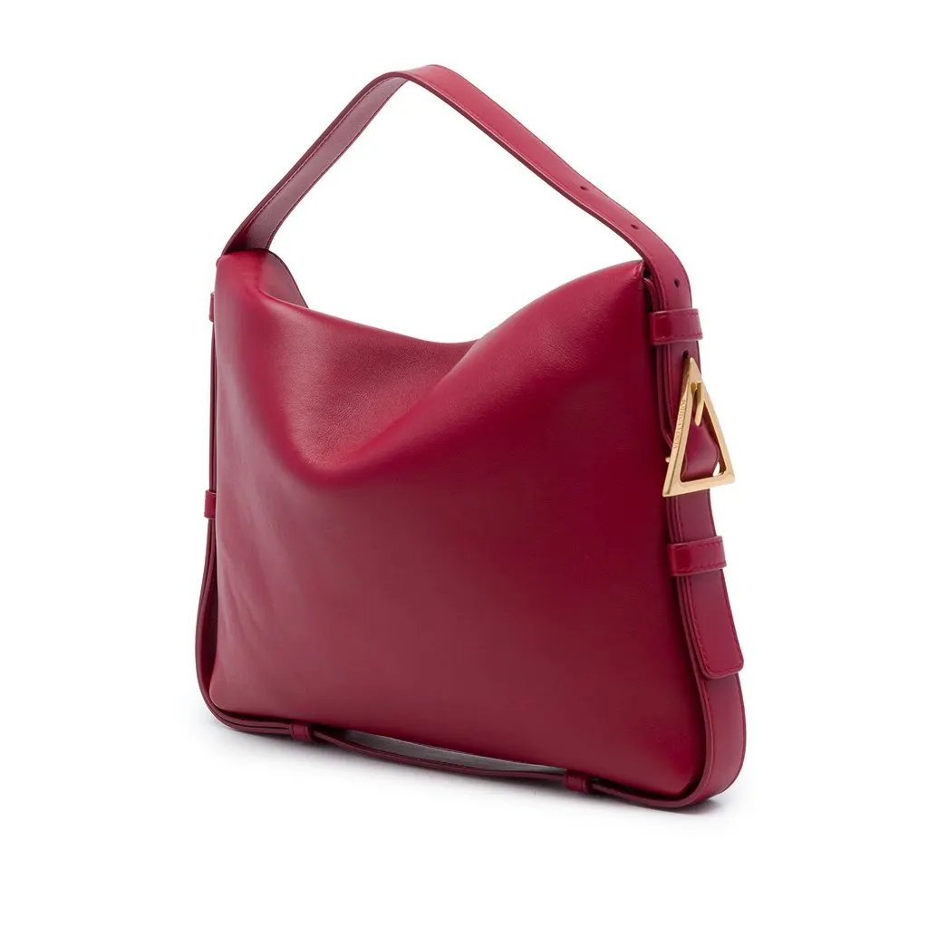 Bottega Veneta Calfskin Cradle Handbag Red Leather Very good - Back View