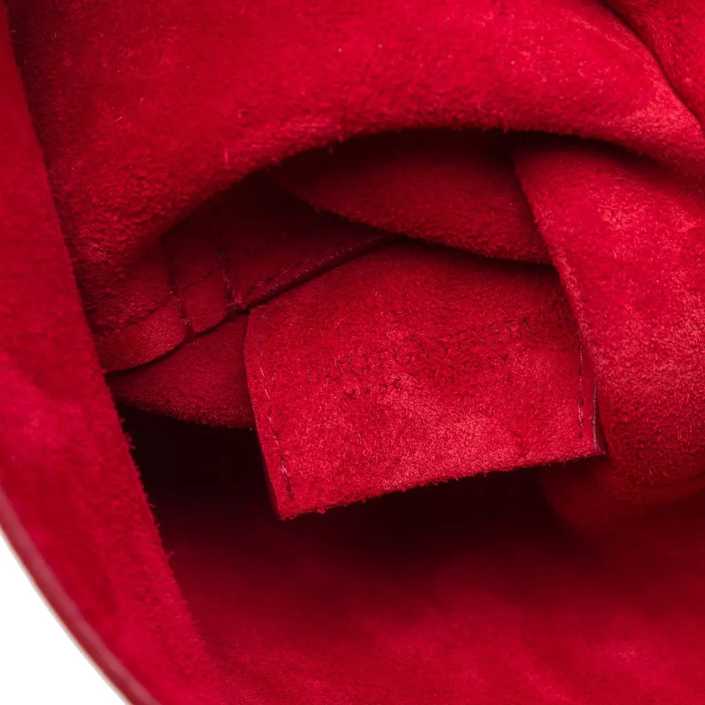 Bottega Veneta Calfskin Cradle Handbag Red Leather Very good - Box View