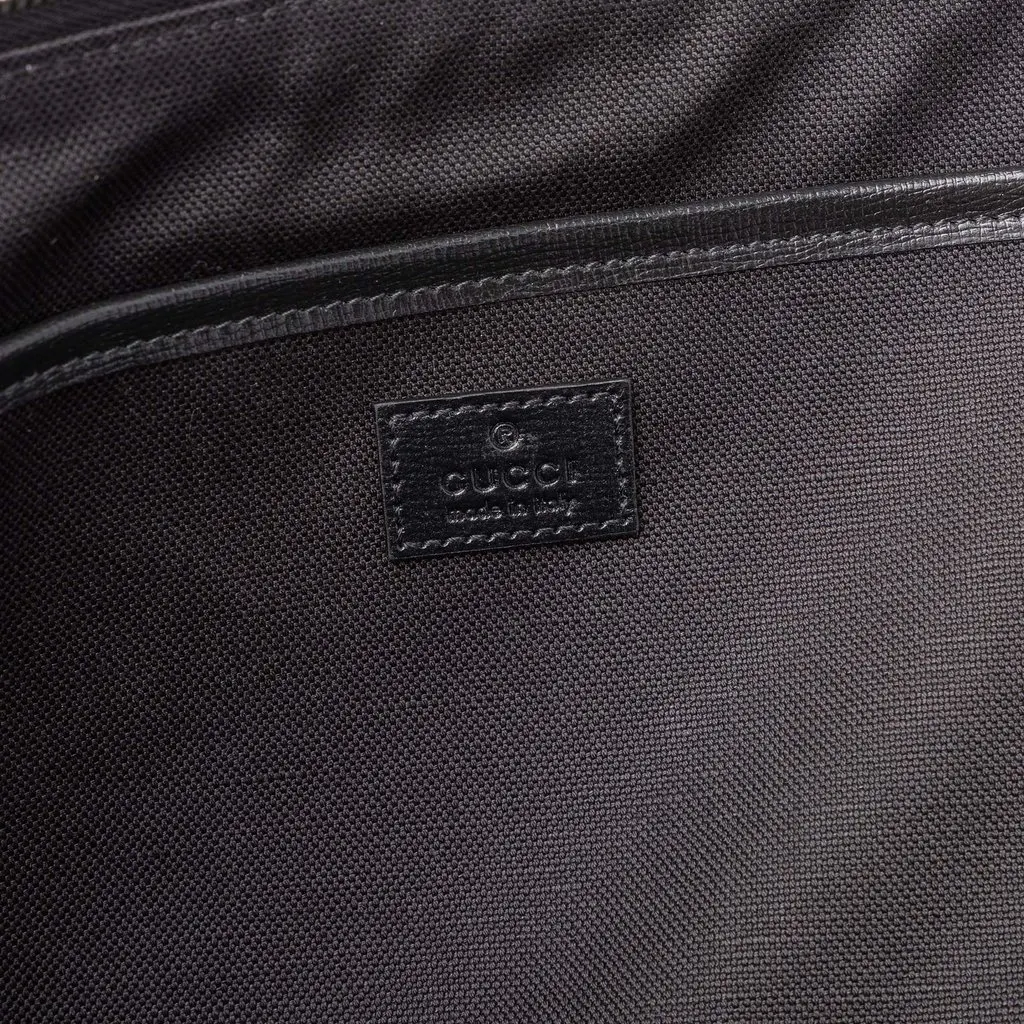 Gucci GG Supreme Interlocking G Clutch Black Canvas Very good - Box View