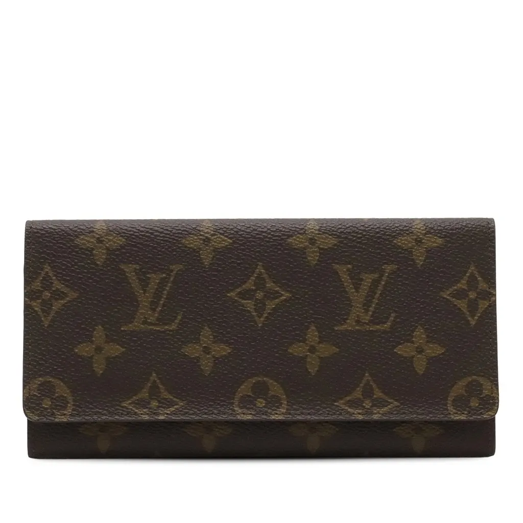 Louis Vuitton Monogram Porte Yen 3 Cartes Credit Wallet Brown Very good - Front View
