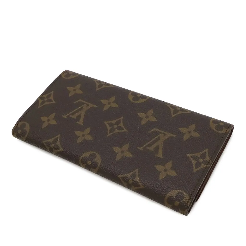 Louis Vuitton Monogram Porte Yen 3 Cartes Credit Wallet Brown Very good - Back View