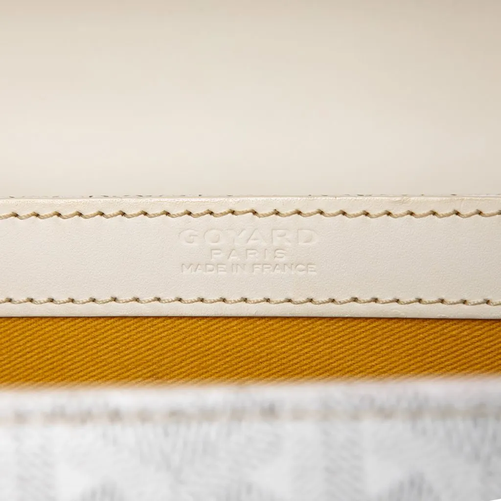 Goyard Goyardine Saigon Structured MM White Canvas Good - Box View
