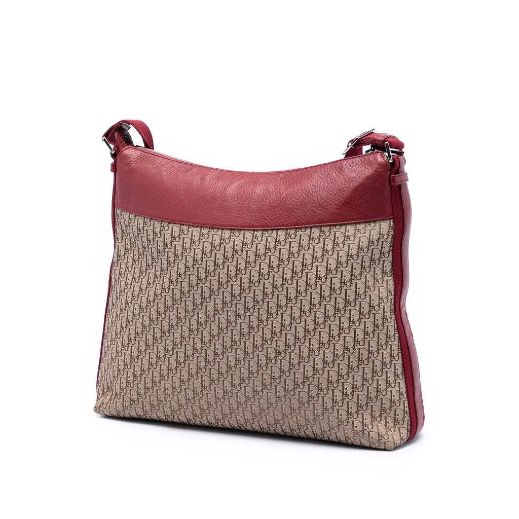 Dior Diorissimo Trotter Canvas Street Chic Crossbody Brown Good - Back View
