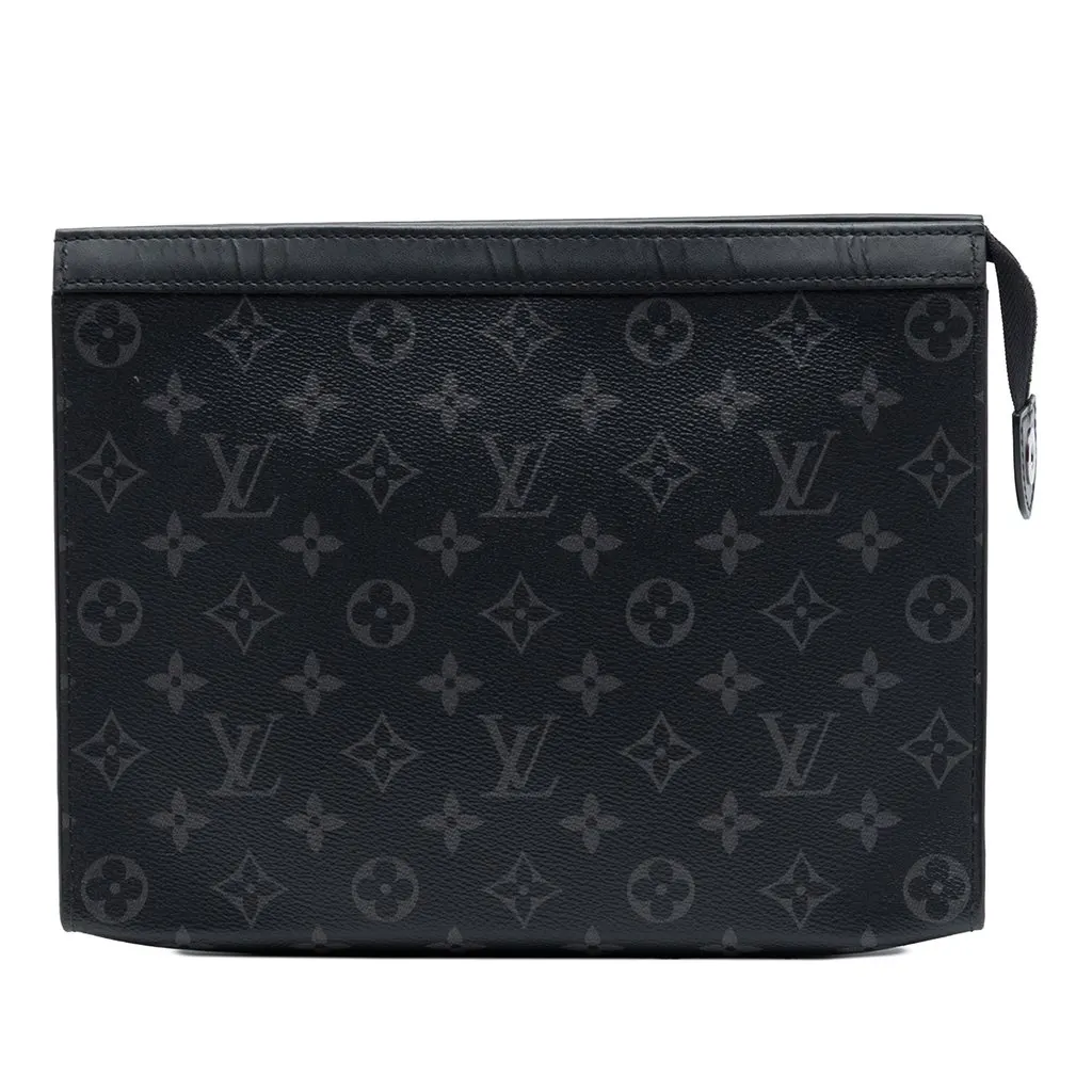 Louis Vuitton Monogram Eclipse Pochette Voyage MM Black Very good - Front View