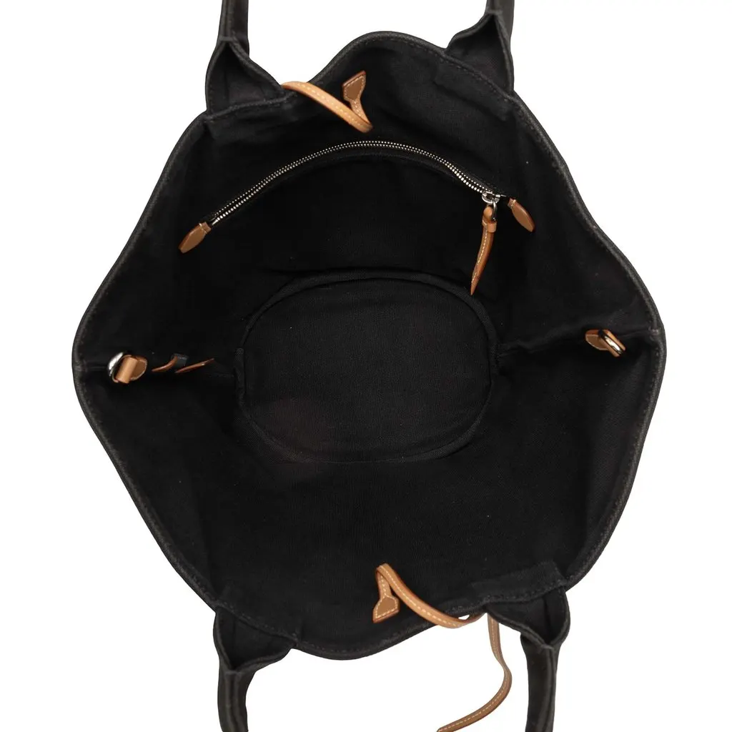 Prada Canvas Canapa Logo Tote Black Canvas Very good - Model View