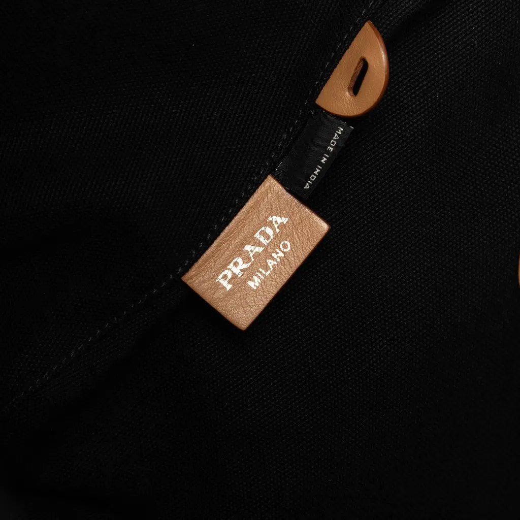 Prada Canvas Canapa Logo Tote Black Canvas Very good - Box View