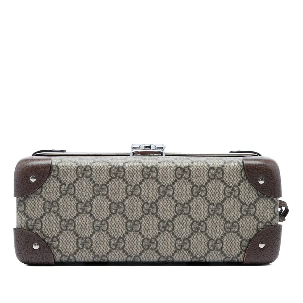 Gucci GG Supreme Bamboo Vanity Bag Beige Canvas Very good - Inside View