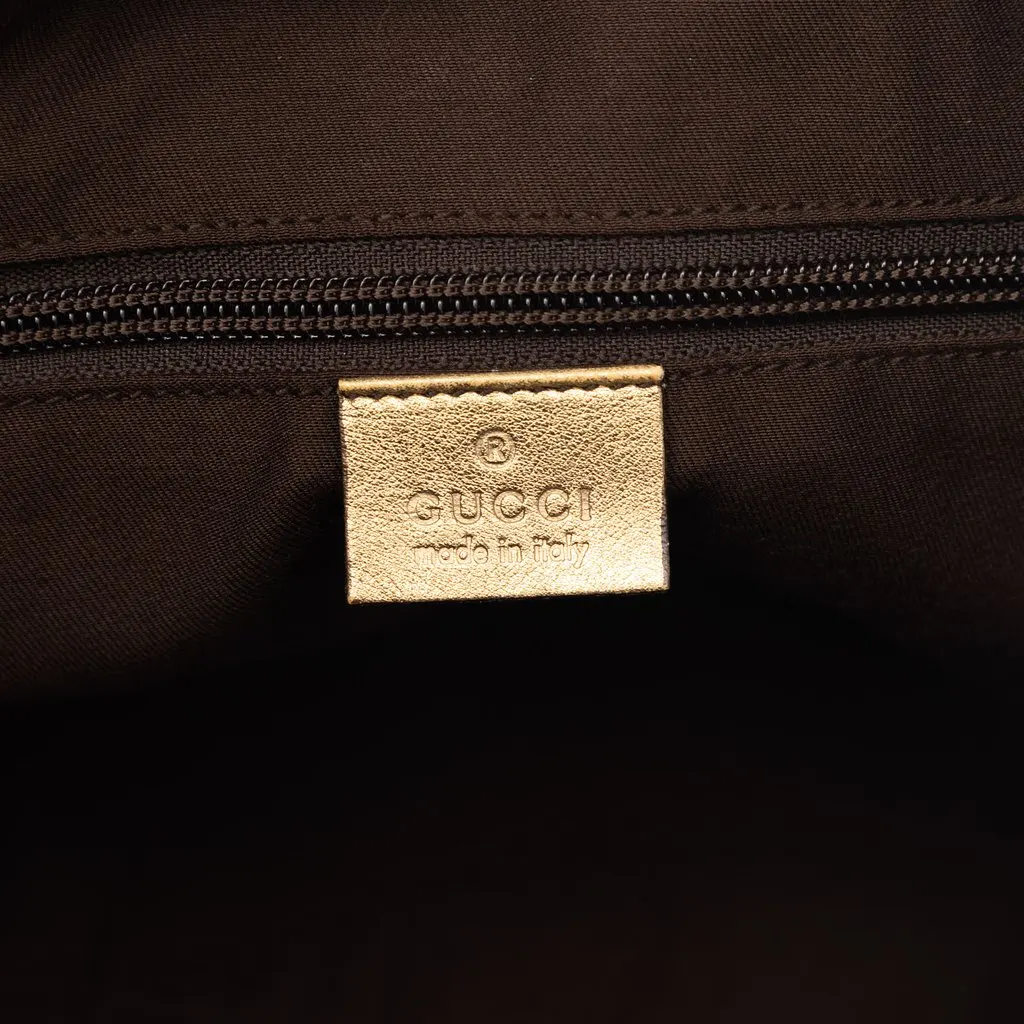 Gucci GG Canvas Web Tote Beige Very good - Box View