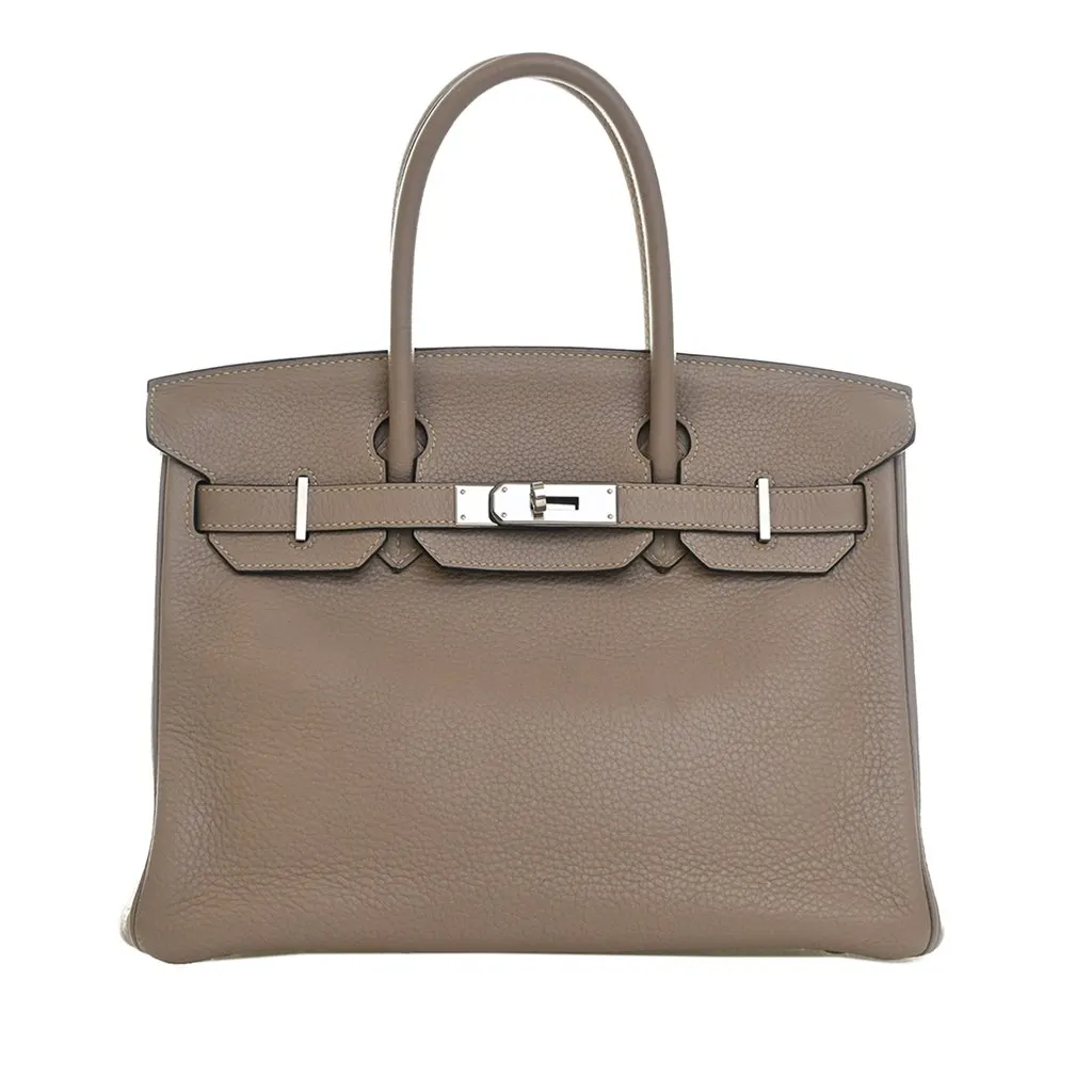 Hermès Togo Birkin Retourne 30 Brown Leather Very good - Front View