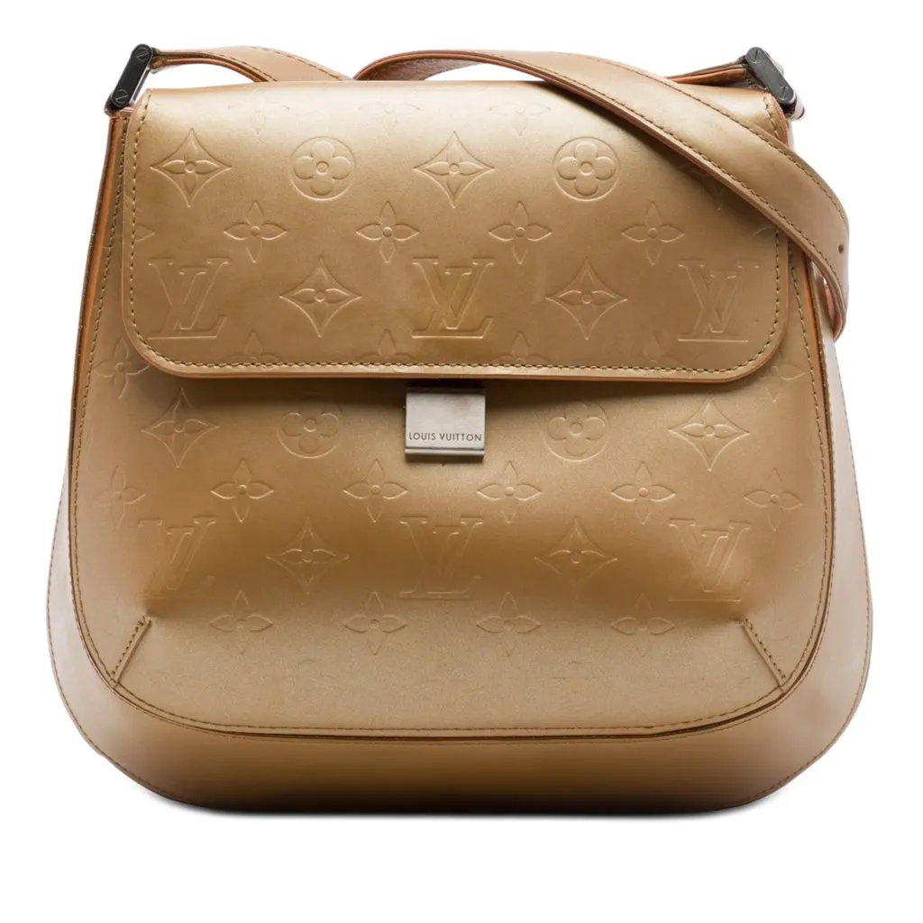 Louis Vuitton Monogram Mat Webster Street Brown Leather Very good - Front View