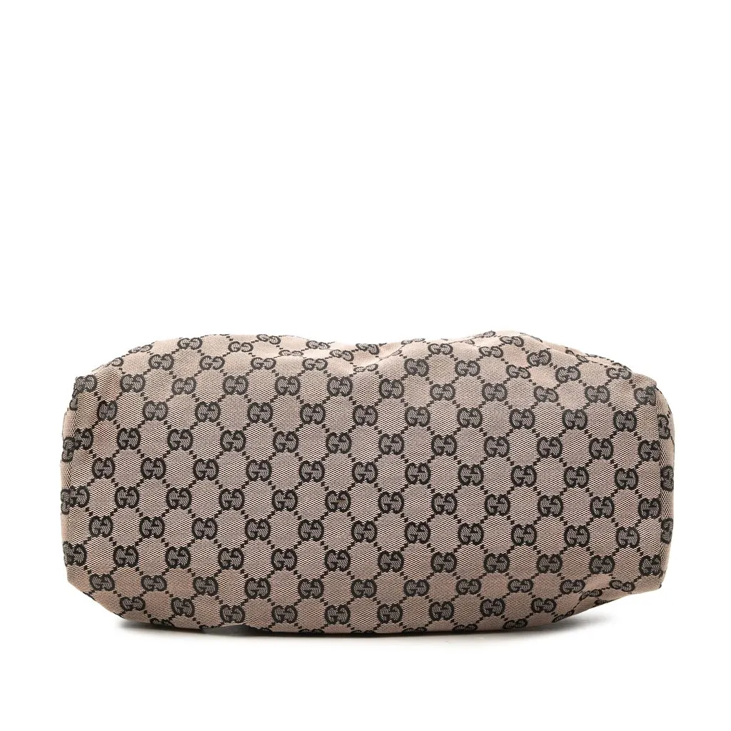 Gucci GG Canvas Wood Frame Handbag Pink Canvas Very good - Inside View