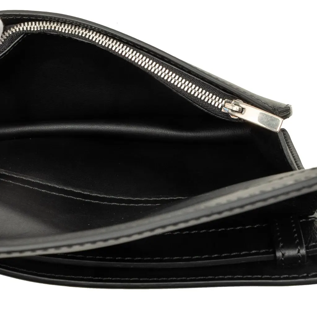 Salvatore Ferragamo Leather Belt Bag Black Leather Very good - Model View