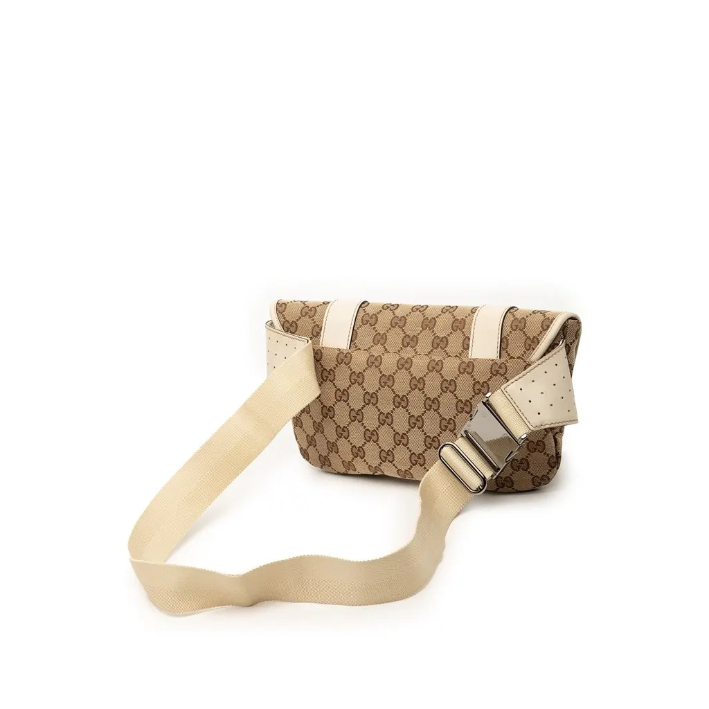 Gucci GG Canvas Belt Bag Beige Very good - Back View