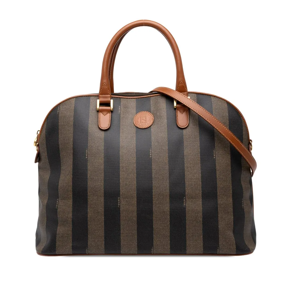 Fendi Pequin Coated Canvas Dome Satchel