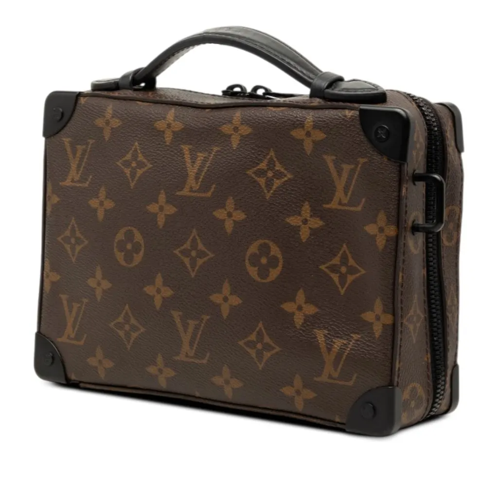 Louis Vuitton Monogram Macassar Handle Soft Trunk Brown Very good - Back View