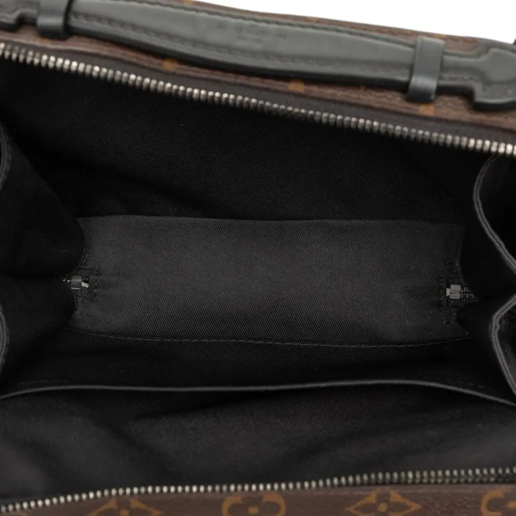 Louis Vuitton Monogram Macassar Handle Soft Trunk Brown Very good - Model View