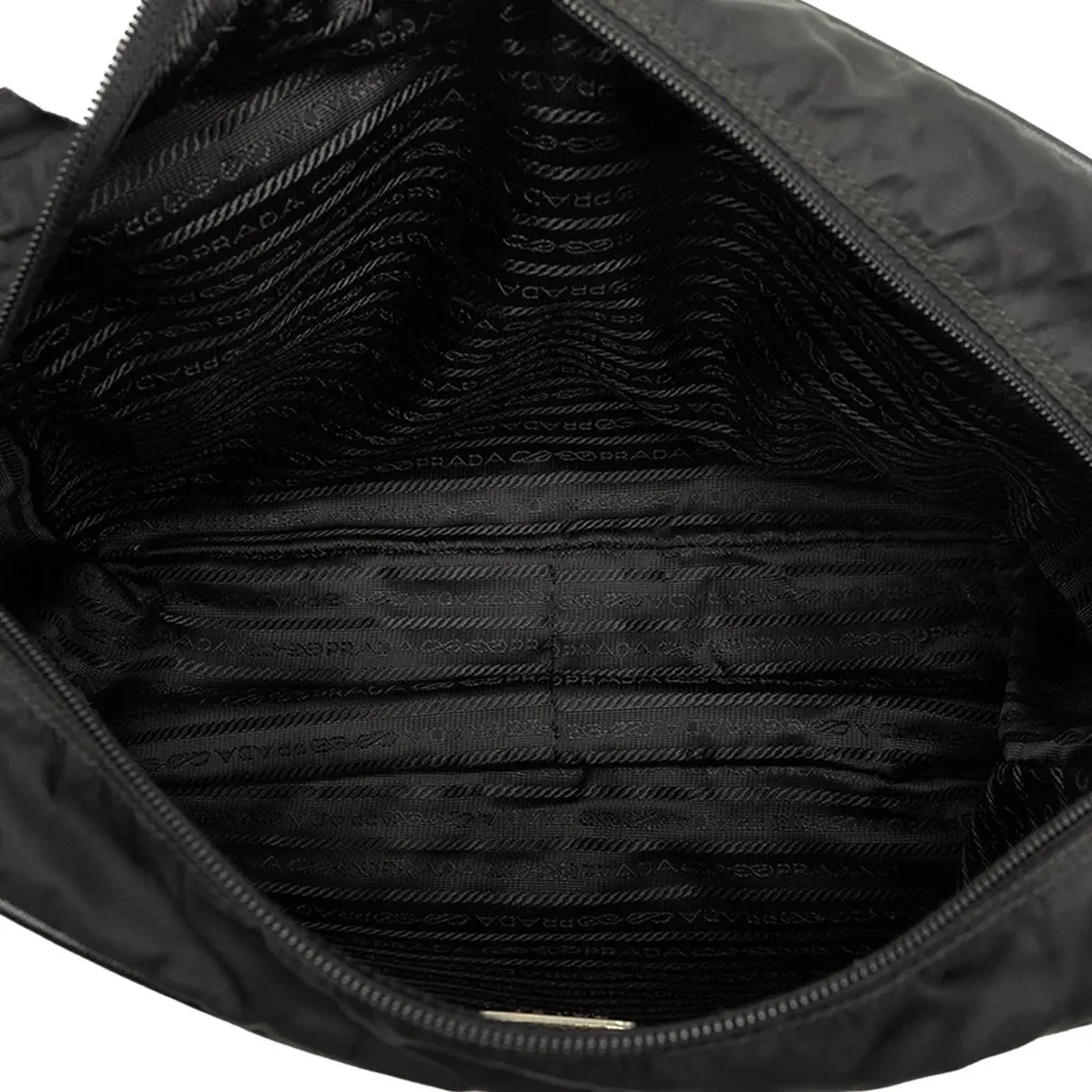 Prada Tessuto Camera Bag Black Polyamide Very good - Model View