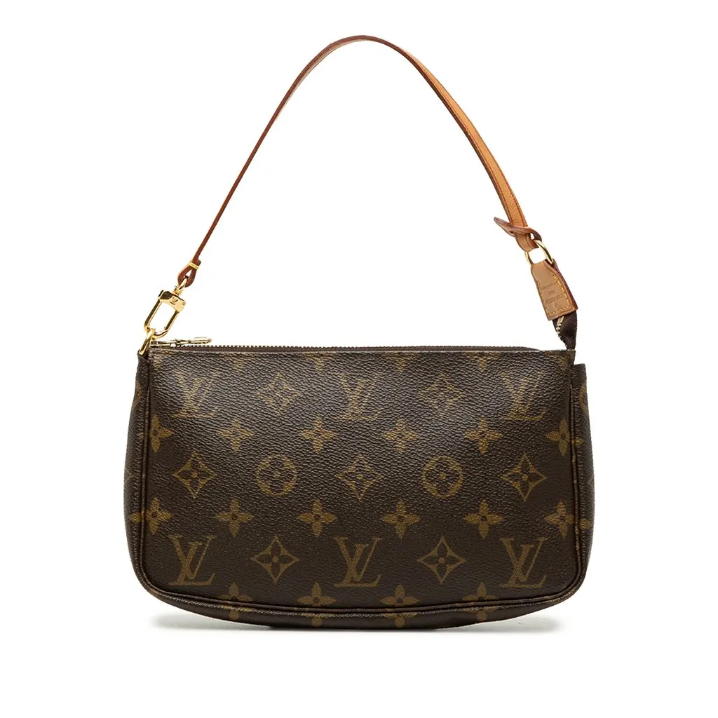 Louis Vuitton Monogram Pochette Accessoires Brown Very good - Front View
