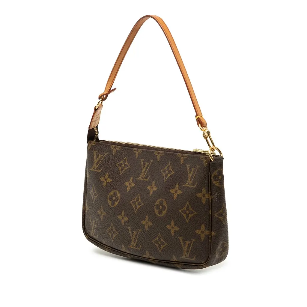 Louis Vuitton Monogram Pochette Accessoires Brown Very good - Back View