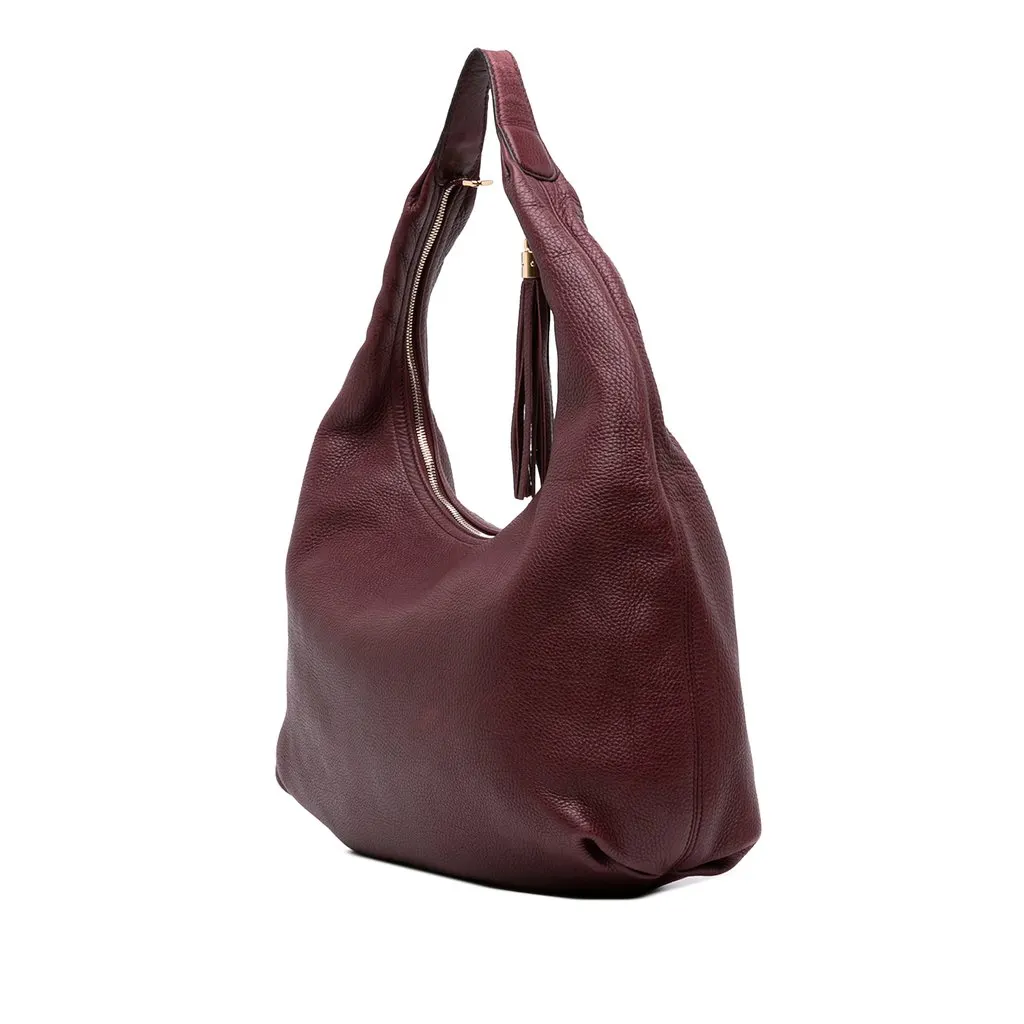 Gucci Calfskin Soho Hobo Red Leather Very good - Back View