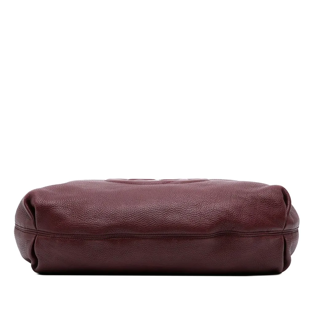 Gucci Calfskin Soho Hobo Red Leather Very good - Inside View