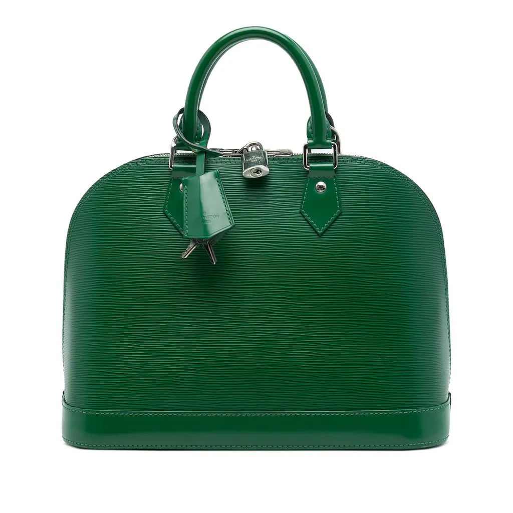 Louis Vuitton Epi Alma PM Green Leather Very good - Front View