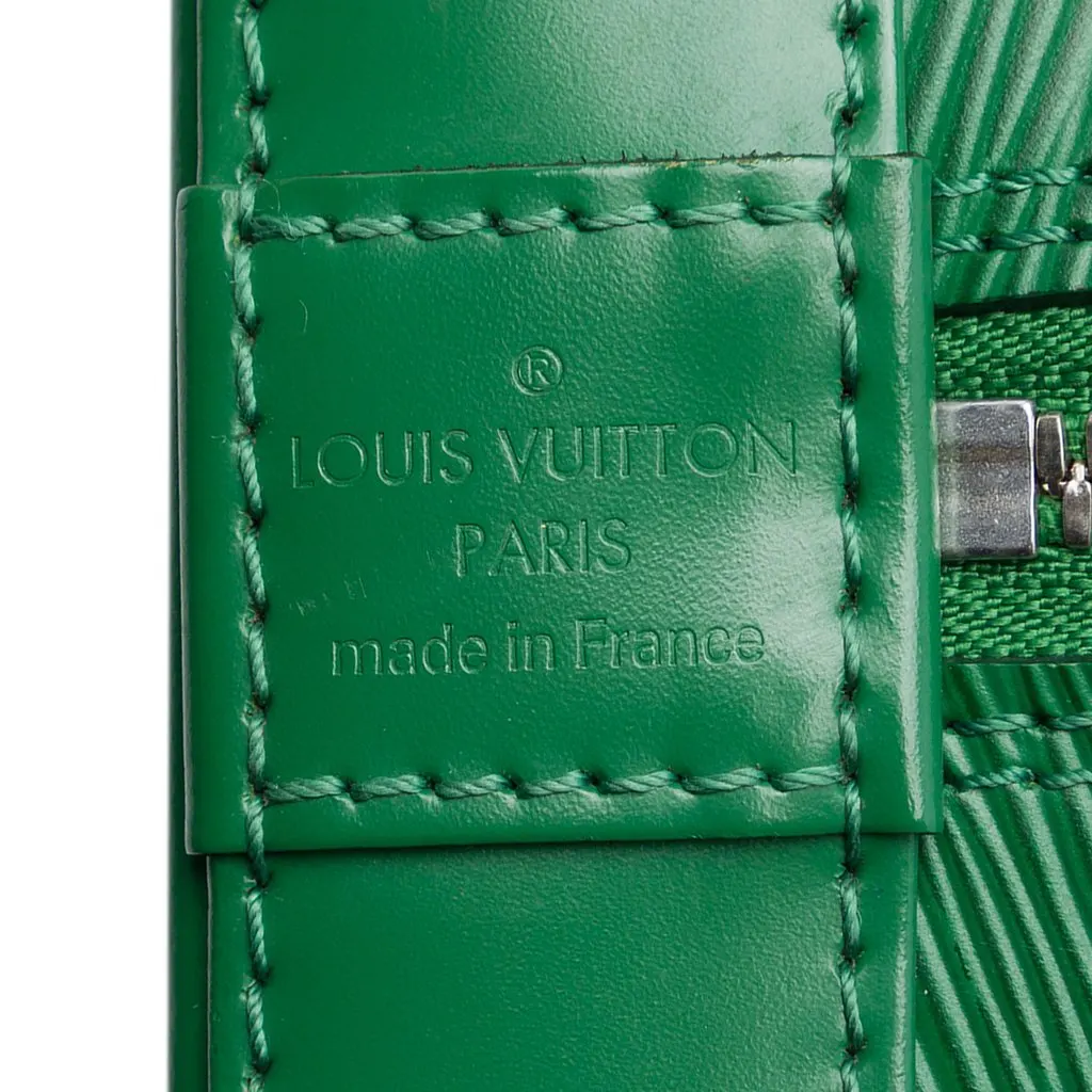 Louis Vuitton Epi Alma PM Green Leather Very good - Box View
