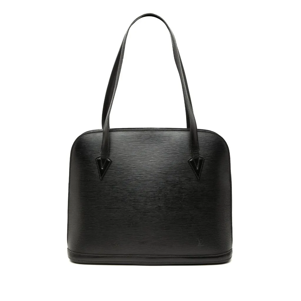 Louis Vuitton Epi Lussac Black Leather Very good - Front View