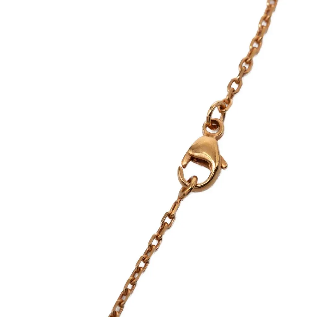 Hermès Rose Gold Enamel Mini Pop H Pendant Pink Metal Very good - Inside View