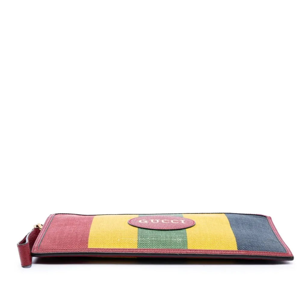 Gucci Baiadera Canvas Striped Clutch MultiColor Very good - Inside View