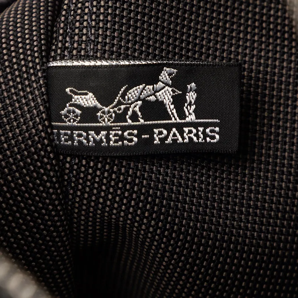 Hermès Canvas Herline Backpack PM Black Very good - Box View