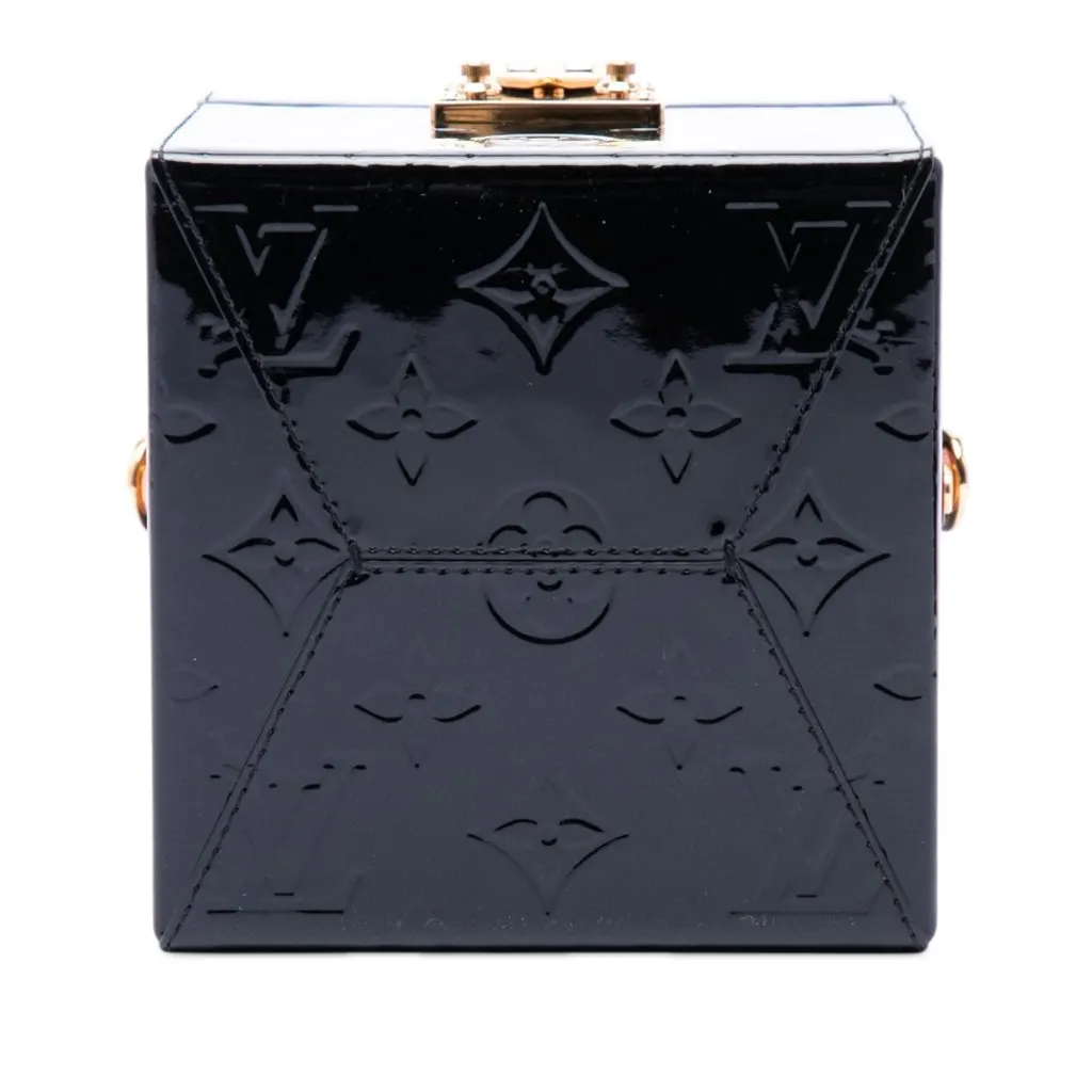 Louis Vuitton Monogram Vernis Bleecker Box Vanity Bag Black Leather Very good - Inside View