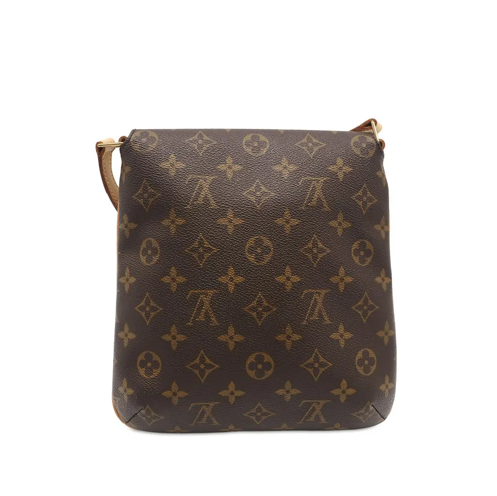 Louis Vuitton Monogram Musette Salsa PM Short Strap Brown Canvas Good - Back View