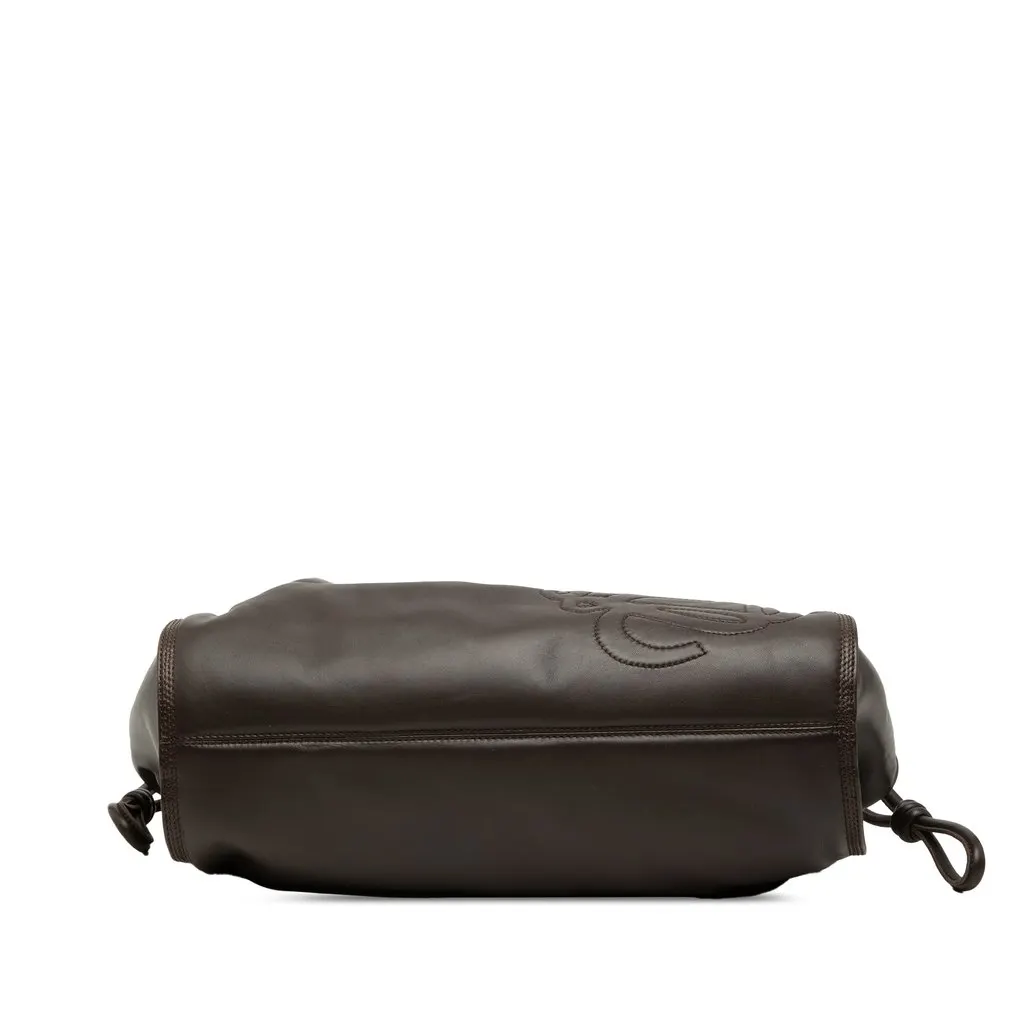 LOEWE Nappa Anagram Knot Tote Brown Leather Very good - Inside View