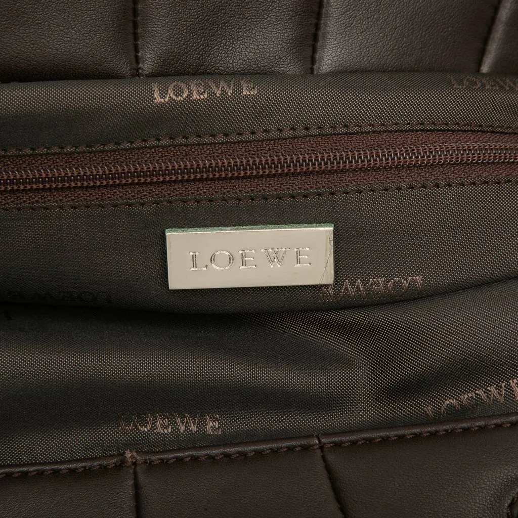 LOEWE Nappa Anagram Knot Tote Brown Leather Very good - Box View