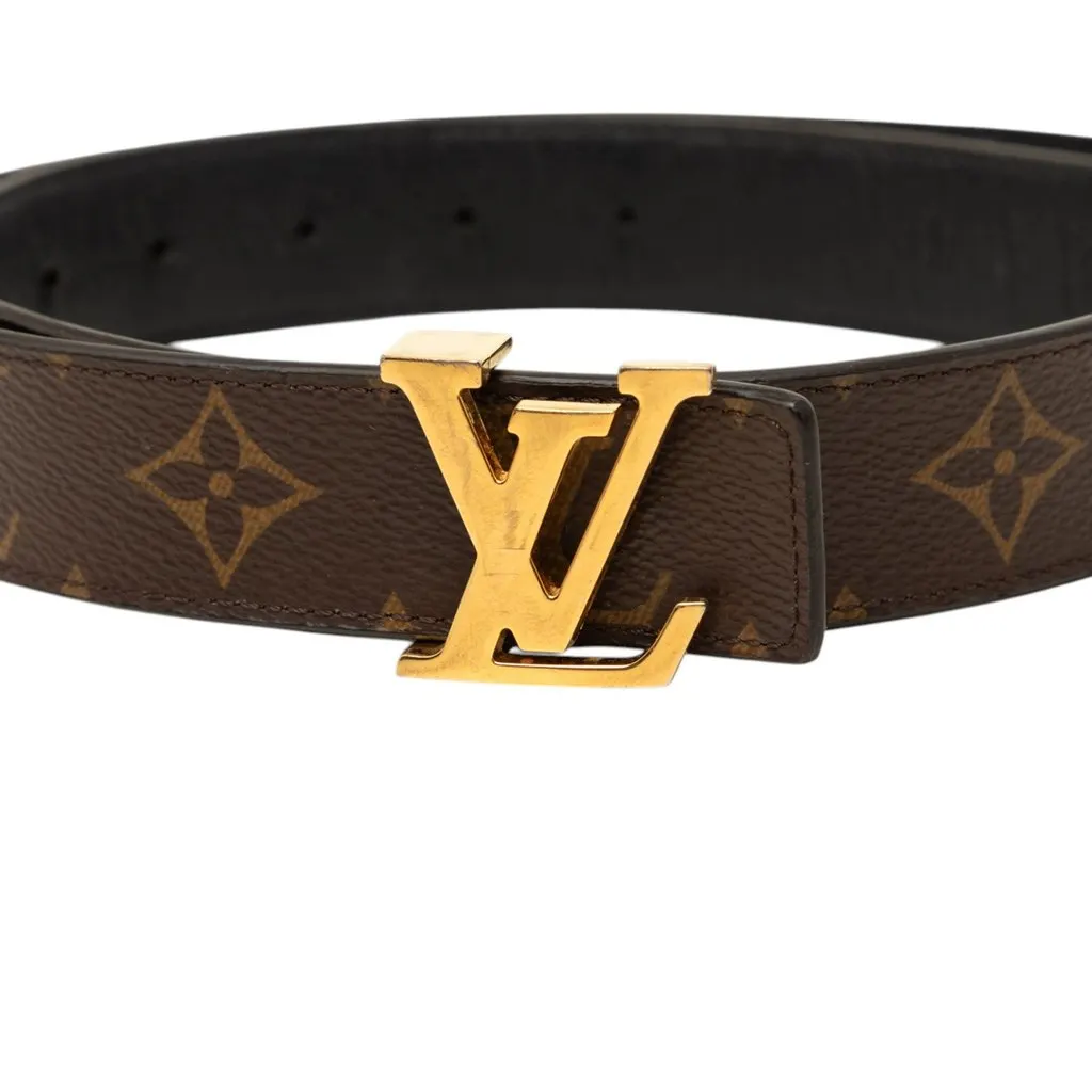 Louis Vuitton Monogram Initiales Reversible Belt Brown Very good - Model View