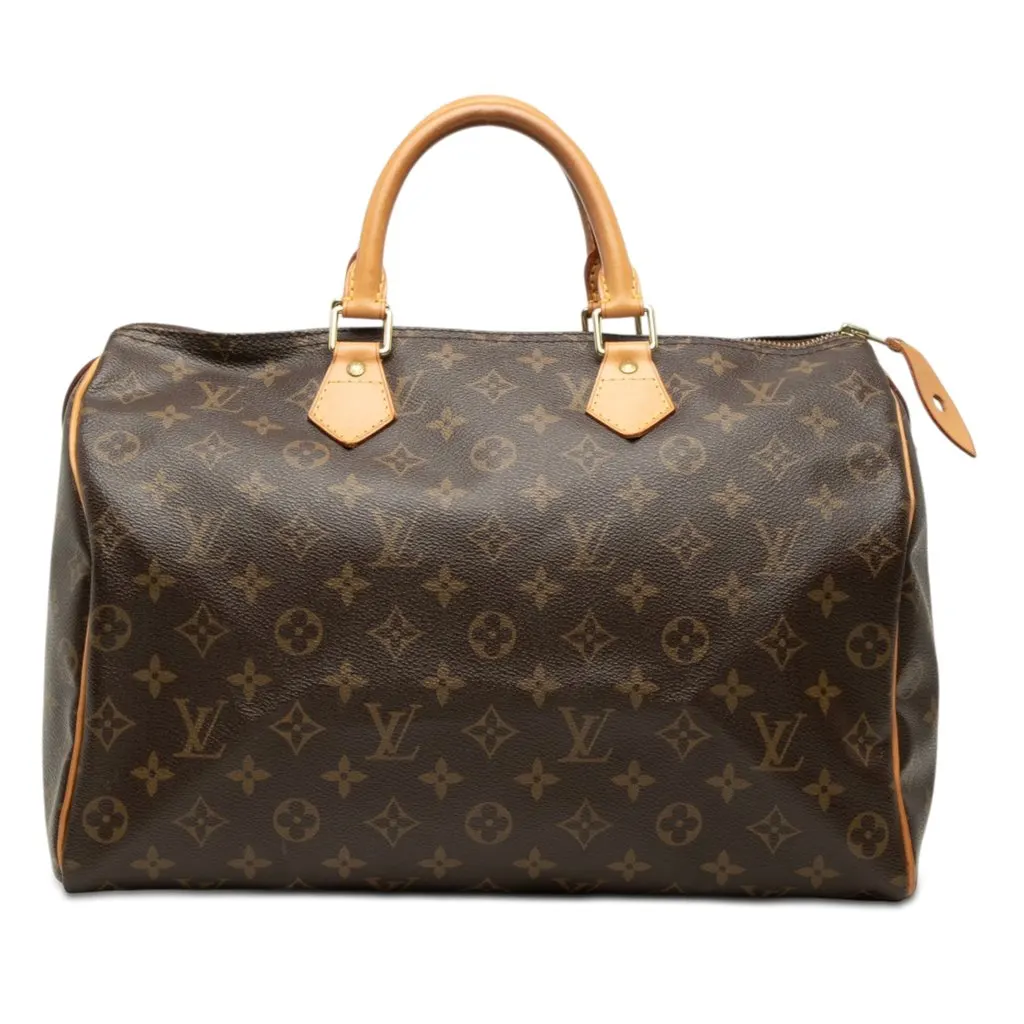 Louis Vuitton Monogram Speedy 35 Brown Very good - Front View