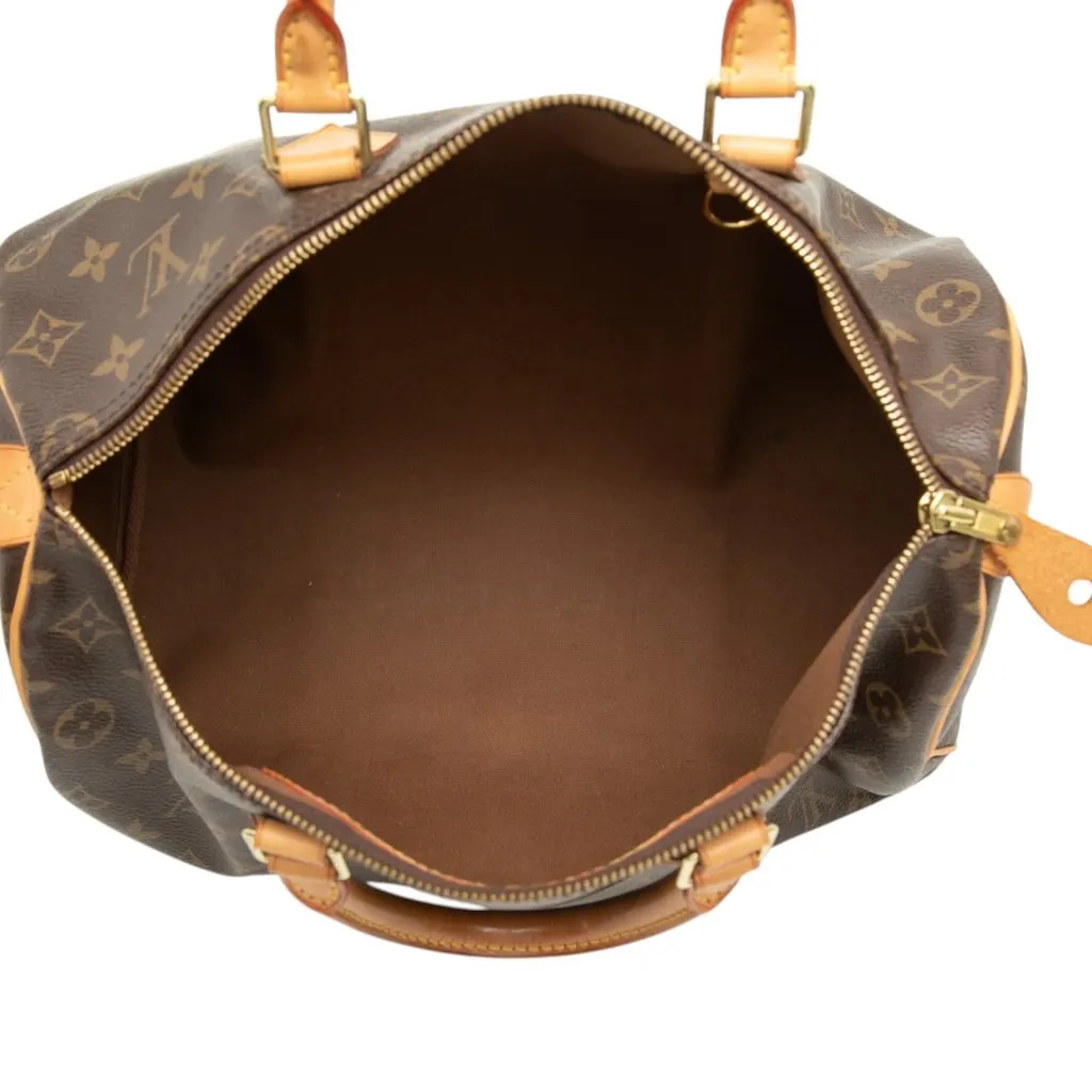 Louis Vuitton Monogram Speedy 35 Brown Very good - Model View