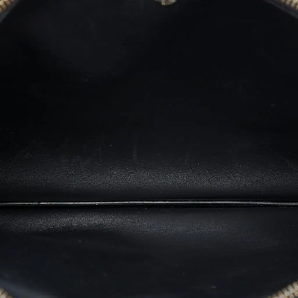 Loewe Embossed Anagram Calfskin Repeat Double Flat Pouch Black Leather Good - Model View