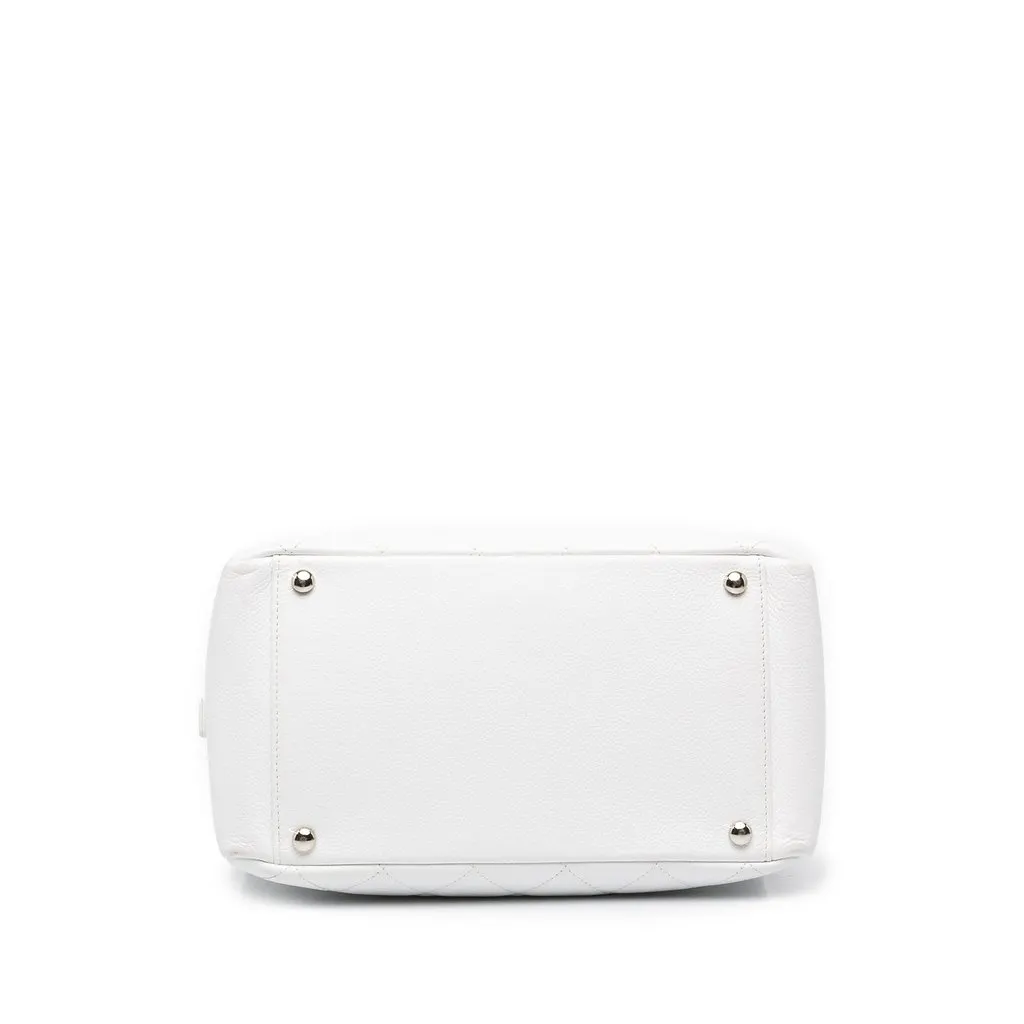 Chanel Petite Caviar Timeless Tote White Leather Very good - Inside View