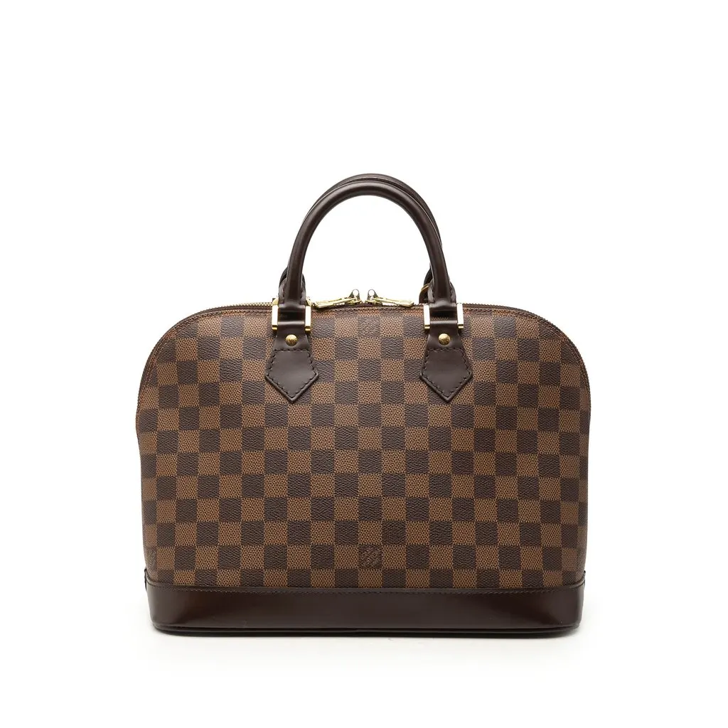 Louis Vuitton Damier Ebene Alma PM Brown Canvas Very good - Front View