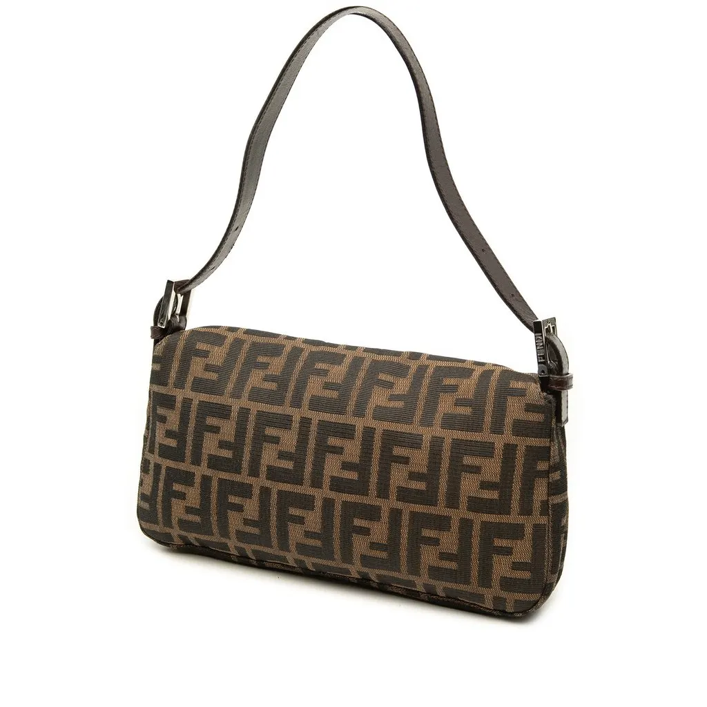 Fendi Zucca Canvas Baguette Brown Canvas Very good - Back View